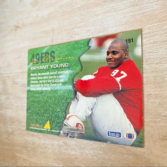 Bryant Young 94 Rookie 49ERS Pinnacle 1994 - Picture 6 of 9